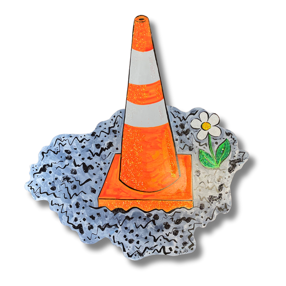 Pot Hole Flower Door Hanger