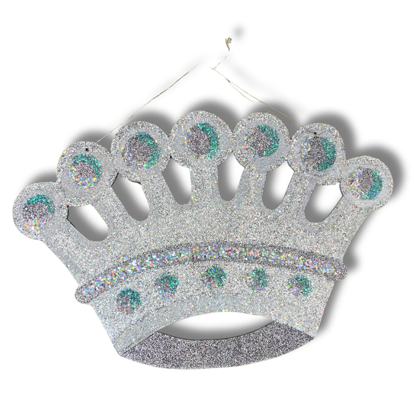 Silver Crown Door Hanger