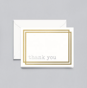 Crane Foil Thank You Notes