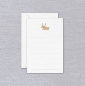 Crane Lined Bunny Correspondence Cards