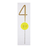 Gold Sparkler Numbers 0 to 9 Candles