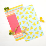 Dish Towel with Citrus Reamer: Lemon or Stripe Design