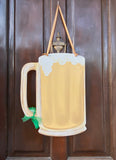 Double Sided St. Patrick's Day Beer Mug Door Hanger